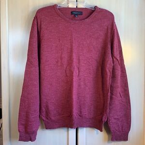 NWT Aeropostale Men’s pullover Sweater Crew Neck SOLID Red size m 100% cotton